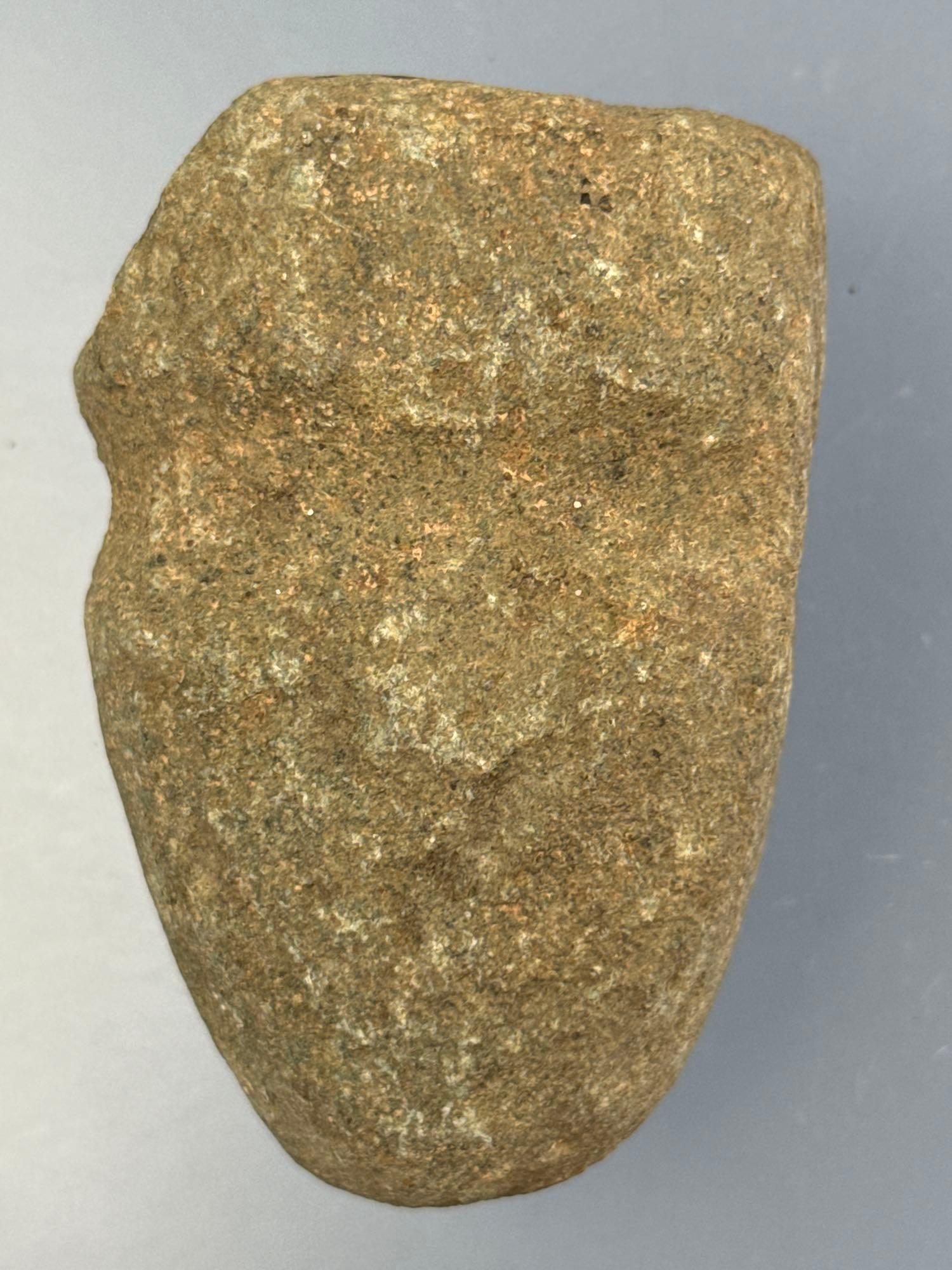 3/4 Groove Hammerstone, Found in Pennsylvania, Sits on End, 3"