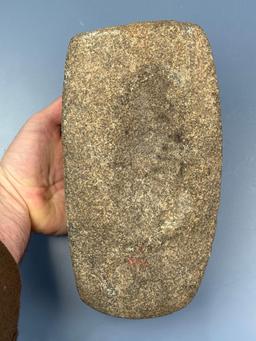 MASSIVE 10" Celt/Axe Preform Found in Illinois, Nice Example, Ex: Reed, Hendershot Collections, HEAV