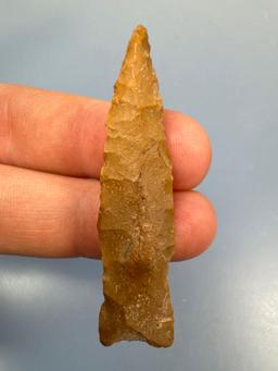 2 1/8" Jasper Fishtail Point, Found in New Jersey