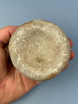 3" x 2 5/8" Stone Mortar, Found in Burlington Co., New Jersey, Nicely Made