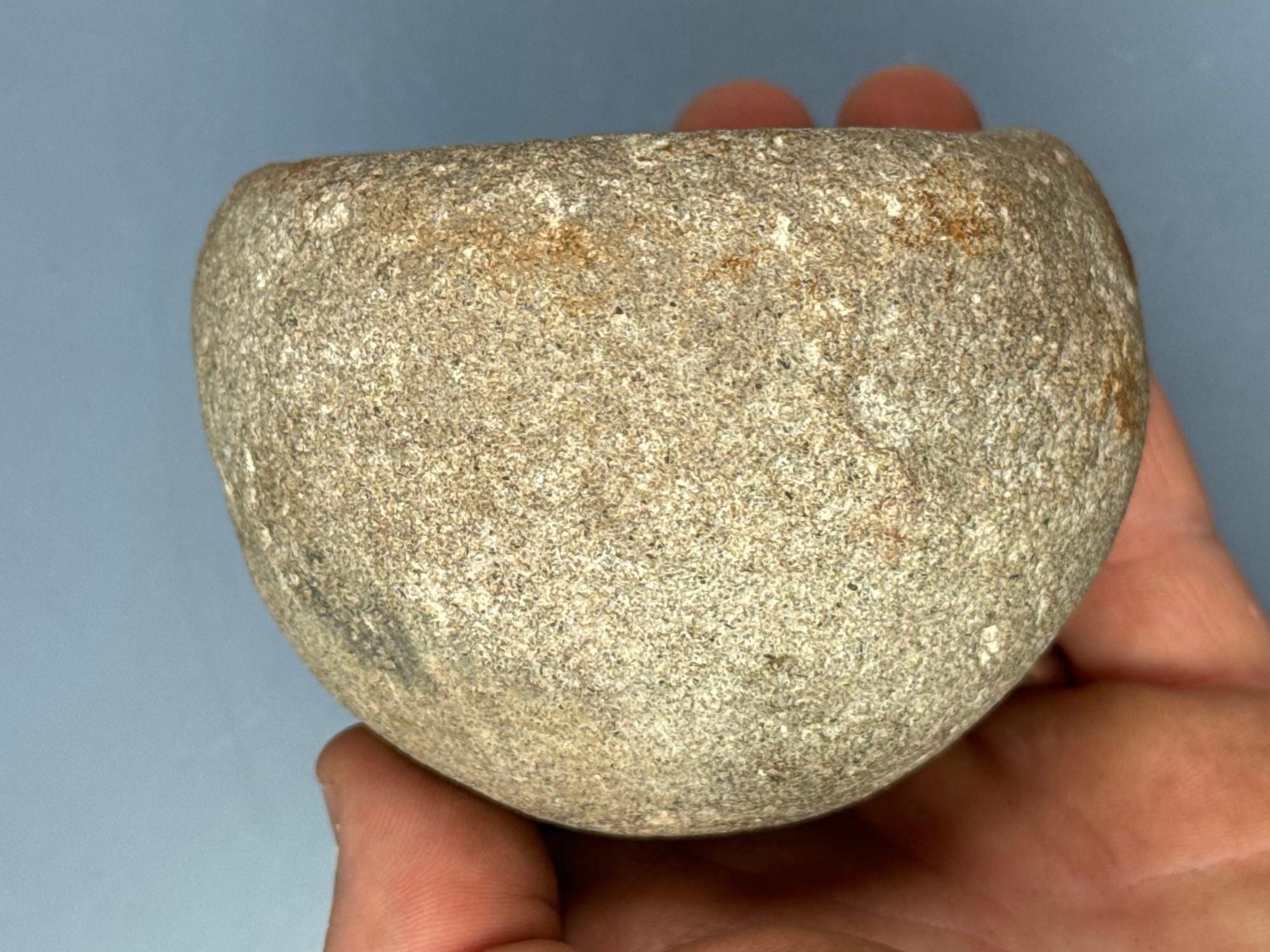 3" x 2 5/8" Stone Mortar, Found in Burlington Co., New Jersey, Nicely Made