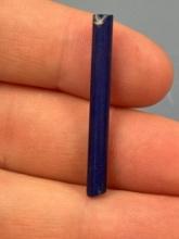 RARE 1 1/2" Blue Straw Susquehannock Bead, Found Oscar Leibhart Site, York Co PA 1665-1682, by Donal