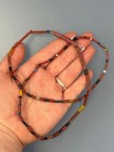 SUPERB 30" Strand of Susquehannock Trade Beads, Found on Byrd Liebhart Site, Schultz, Strickler and