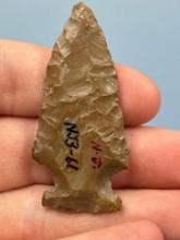 2 3/16" Jasper Point, Well-Made, Found in New Jersey, Ex: Raymond Lemaster Collection