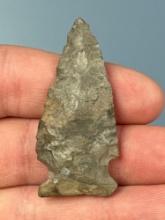 2 1/8" Onondaga Chert Side Notch Point, Found in New York, Purchased from Rich Johnston in 1999