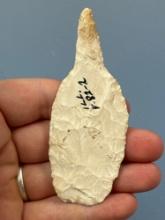 SUPERB 3 3/4" Burlington Chert Drill, Hafted, Found in Illinois, Nice Example