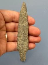 Nice 4 7/16" River Spear, Piney/Poplar Island, Argillite, Found in New Jersey