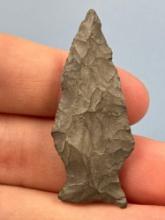 2" Transitional Style Point (Fishtail/Broad), Found in Chemung Co., NY