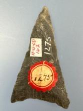 2" "Flow" Banded Rhyolite Triangle Point, Well-Made Example, From a Collection out of Lehigh Co., PA