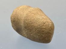 3" Grooved Hammerstone, SITS ON END, 3/4, Found in New Jersey