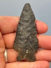 3" Chert Bifurcate, Ex: Walter Glowacki Collection Who Collected in SE PA and NJ, Ex: Mellinger Coll