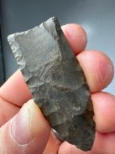HIGHLIGHT 2 1/8" Fluted Paleo Clovis, Found on Haldeman's Island in Dauphin Co., PA by the Neidley F