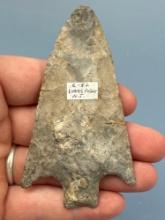 WOW 3 3/4" Coral Seminole Style Point, Superb Example w/Large Base! From the Southeastern US