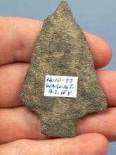 2 3/8" Argillite Perkiomen, Found in Warren Co., New Jersey, Ex: Bob Sharp