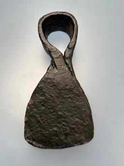 EARLY 7" Hand Forged Iron Hoe, Found in St. Ignance, Michigan, (Late 1600's-Early 1700's), Ex: David