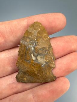 1 9/16" Semi-Translucent, Jasper Point with Vein, Found in Moorestown, New Jersey