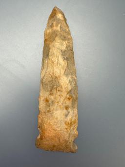 3 3/4" Side Notch Point, Found in Tennessee, Nice Sized Point, Ex: Tex Mulnite, Mulka Collection