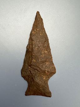 2 1/4" Susquehanna Broadpoint, Found in Broome Co., NY, Ex: Walt Podpora Collection