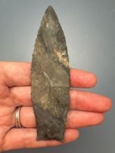 4 1/8" Ohio Lanceolate, Nellie Chert, Found in Crawford Co., PA near Conneaut Lake by Orville McJunt