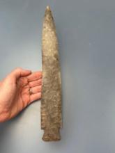 12" Gray Ghost, Flint Knapping Art, Edwards Plateau chert