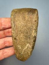 3 3/8" Small Gouge, Banded Material, This and others were found in fields next to the Conn. River in