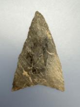 NICE 1 7/8" Banded Rhyolite Triangle Point, VA/NC Region, Well-Made Example