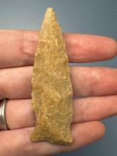 2 5/8" Quartzite Rowan Arrowhead, Found in VA/NC Region, Ex: Walt Dudkewitz