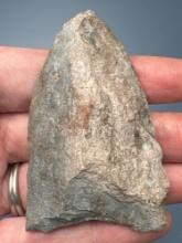 2 3/4" Rhyolite Triangular Blade, Preform, Found in Jim Thorpe Area in Pennsylvania