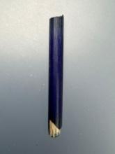 Nice Cobalt Blue Straw Bead, Muli-Layered, Susquehannock, Found Oscar Leibhart Site, Feature 86, Yor