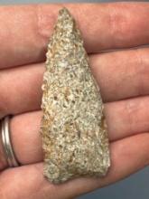 2 1/4" Late Paleo/Early Archaic Point, Chert, Found in Missouri, Ex: Kauffman Collection