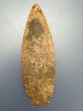 RARE 3 3/8" Patinated Onondaga Chert Dovetail Point, Found in Western, NY, Ex: Marrissey of Whitney