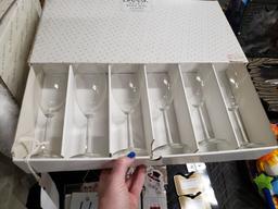 DANSK SET OF 23 WINE GLASSES IN STORAGE BOX