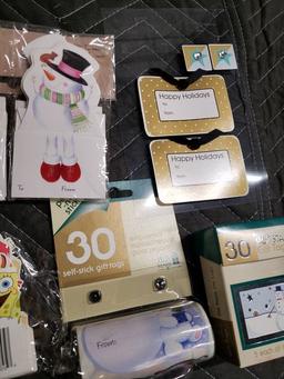 LOT OF STICKER GIFT TAGS