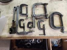 LOT OF C CLAMPS