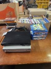LOT OF 2 ASST APEX DVD PLAYER AND SAMSUNG BLU-RAY PLAYER WITH MISC DVDS AND BLU-RAYS