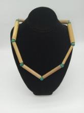 Vintage Bamboo Lei Necklace