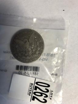 262 1901 MOGAN SILVER DOLLAR