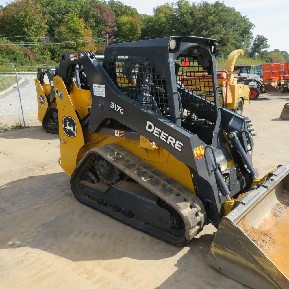 John Deere 317G Skid Steer, 2020 Model w/GP Bucket, 526 Hrs.,