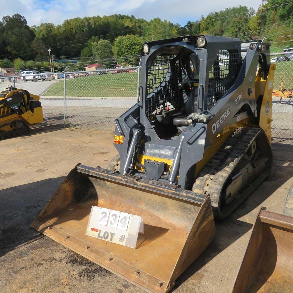 John Deere 317G Skid Steer, 2017 Model w/GP Bucket, 1258 Hrs., S/N 1T0317GJVHJ308957