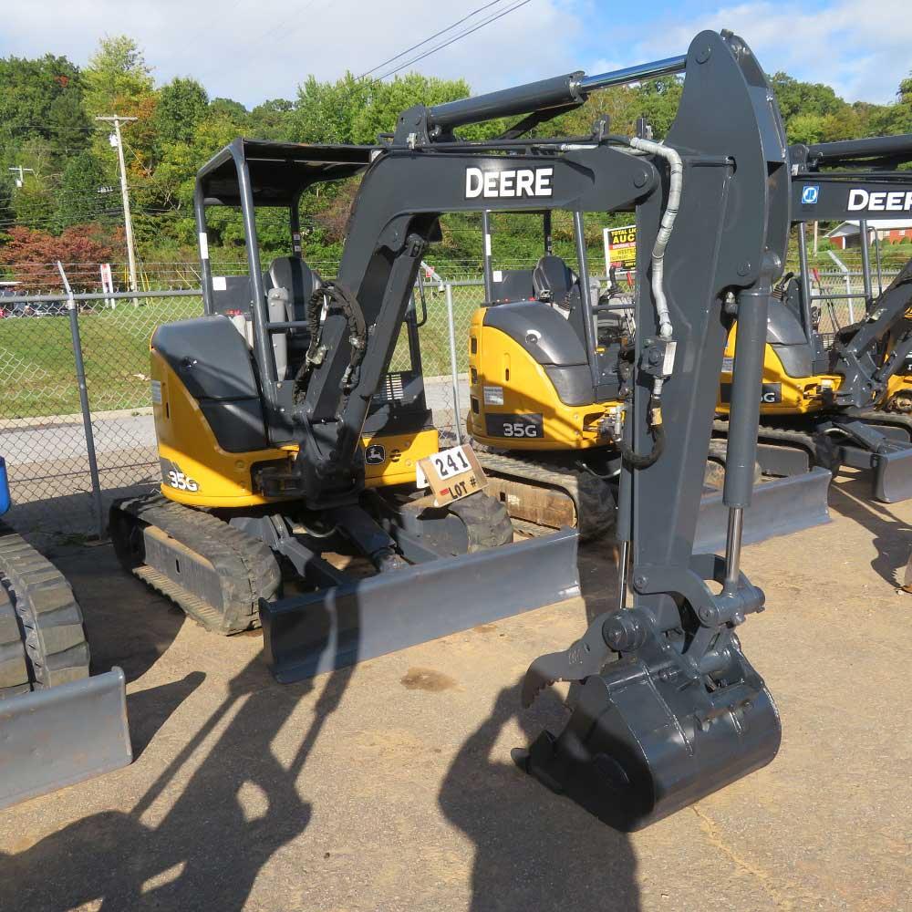 John Deere 35G Compact Excavator w/Hydraulic Thumb, 897 Hrs., S/N 1FF035GXCKK288521