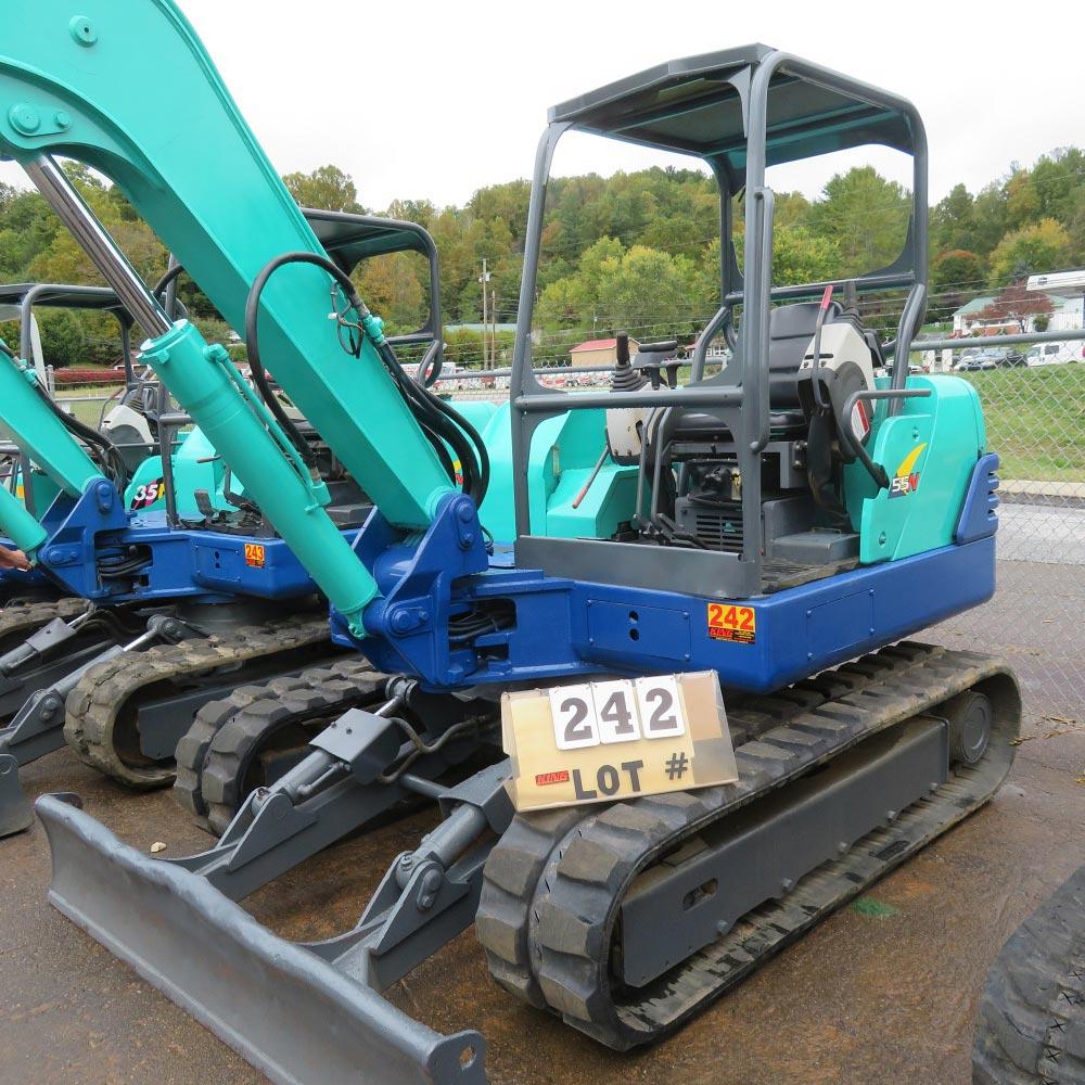 IHI 55N3 Compact Excavator w/Hydraulic Thumb, 2868 Hrs., S/N WP003627