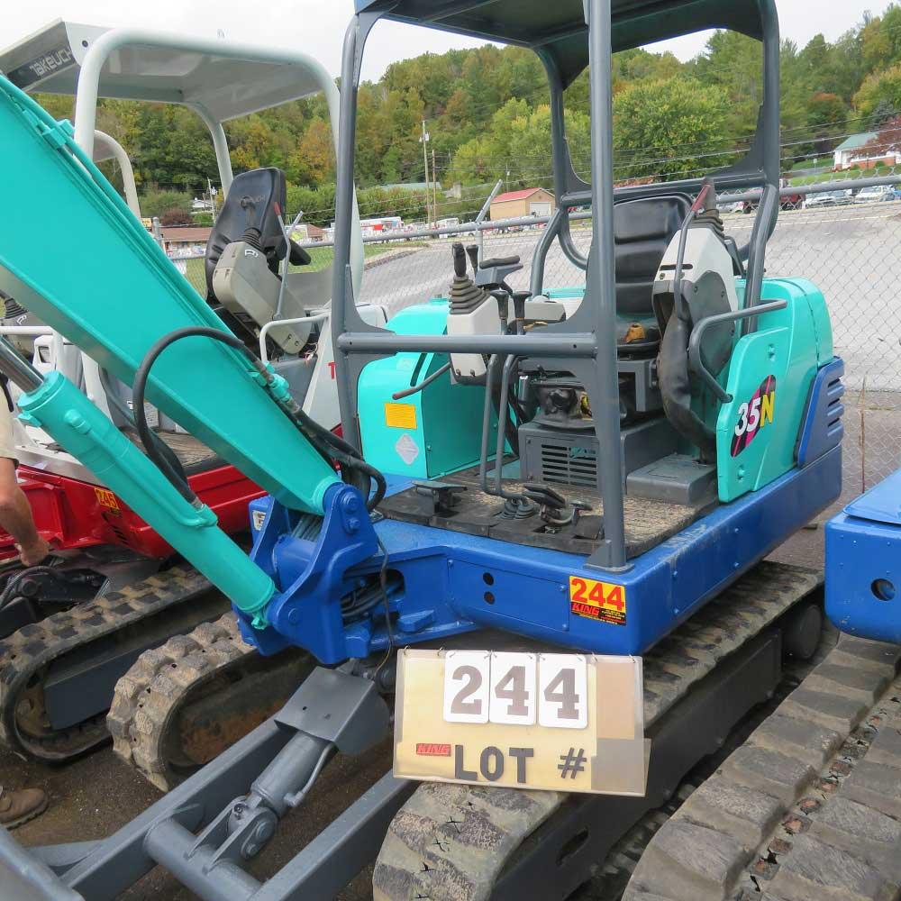 IHI 35N2 Compact Excavator, 4562 Hrs., S/N WM002556