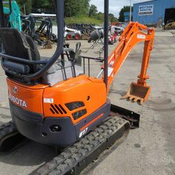 Kubota U17 Compact Excavator S/N 41939, 1948 Hrs.