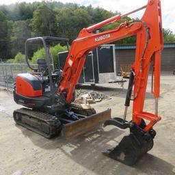 Kubota KX91-3S2 Super Series Compact Excavator S/N 43891, 2373 Hrs.