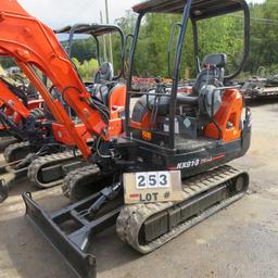 Kubota KX91-3S2 Super Series Compact Excavator S/N 43888, 744 Hrs.