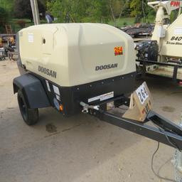 "2020 Doosan C185 Air Compressor Mdl. C185WD0-T4F, 3-Cyl. Doosan Diesel Engine, S/N 498960UEAEG87