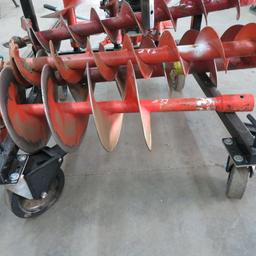 General Hand-Held Auger, Mdl. M330H Honda GXV160 Engine, (2) 12" Augers & (2) 6" Augers, S/N 162802