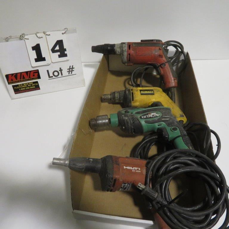 (3) Screw Shooters & (1) Electric Drill