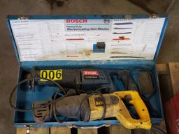 Ryobi & DeWalt Sawzalls