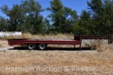 25FT FIFTH WHEEEL FLAT BED TRAILER